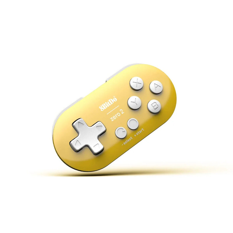 8Bitdo Zero 2 Wireless Gamepad Mini Controller - Yellow - وحدة تحكم لاسلكية
